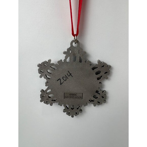 French Lick Resort Pluto Spring Snowflake Ornament Pewter IMC Indiana - Picture 3 of 5
